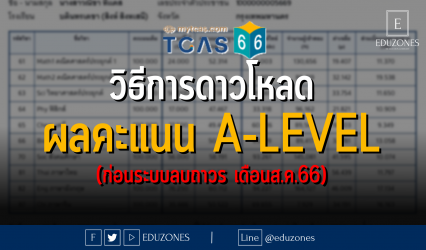 วิธีการดาวโหลด ผลคะแนน A-LEVEL (ก่อนระบบลบถาวร เดือนส.ค.66)