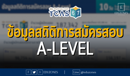 ข้อมูลสถิติการสมัครสอบ A-Level #TCAS67