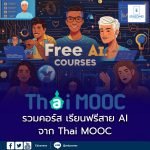 รวมคอร์ส เรียนฟรีสาย AI จาก Thai MOOC อัปสกิลเทคโนโลยีแห่งอนาคต พร้อมใบประกาศนียบัตร เรียนได้ทุกที่ ทุกเวลา ไม่เสียค่าใช้จ่าย! คอร์สเรียนแนะนำ ทักษะ AI ระดับพื้นฐาน ทักษะด้าน AI สำหรับพนักงานในองค์กรธุรกิจ ปลดล็อกพลัง AI ด้วย Python สำหรับผู้เริ่มต้น Data + AI for Communication: การใช้ข้อมูลและปัญญาประดิษฐ์สำหรับ SME ก้าวสู่การเป็น AI Developer ใน Azure AI | Zero to Hero การวิเคราะห์ข้อมูลและ Machine Learning สำหรับบุคลากรภาครัฐ Microsoft 365 Copilot พร้อมกรณีใช้งานจริง ทักษะด้าน AI สำหรับทุกคน Microsoft AI Skills For All GitHub Copilot และเทคนิค Prompt Engineering วิธีเข้าเรียนง่าย ๆ สมัครสมาชิก Thai MOOC : คู่มือสมัครสมาชิก ThaiMOOC ด้วย ThaiD (PDF) วิธีเรียนออนไลน์ : ขั้นตอนเรียนกับ Thai MOOC (PDF)
