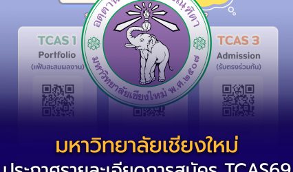 รายละเอียดการสมัคร TCAS69 รอบที่ 1–3 มหาวิทยาลัยเชียงใหม่