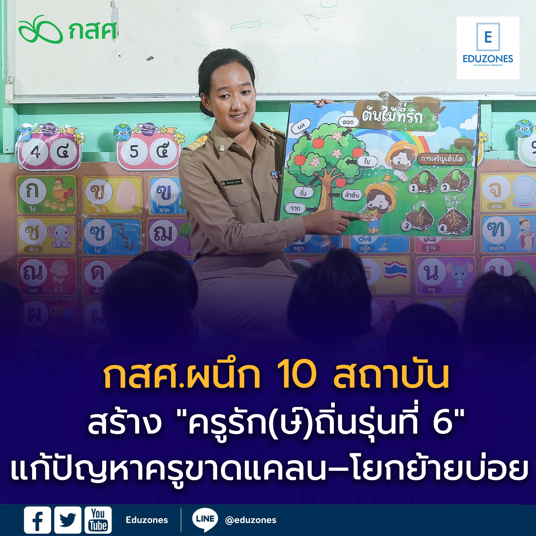 กสศ. เปิดรับสมัคร “ครูรัก(ษ์)ถิ่น รุ่นที่ 6” ปีการศึกษา 2569