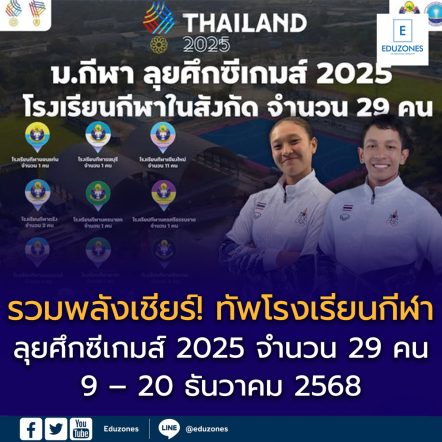 รวมพลังเชียร์! ทัพโรงเรียนกีฬา ม.กีฬา ลุยศึกซีเกมส์ 2025