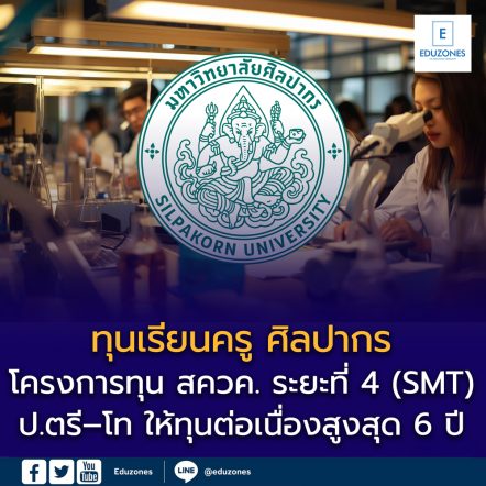 มหาวิทยาลัยศิลปากรเปิดรับสมัครทุนเรียนครู รอบพอร์ต TCAS69 จำนวน 12 ทุน