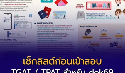 ช็กลิสต์ก่อนเข้าสอบ TGAT / TPAT สำหรับ #dek69 และ #เด็กซิ่ว