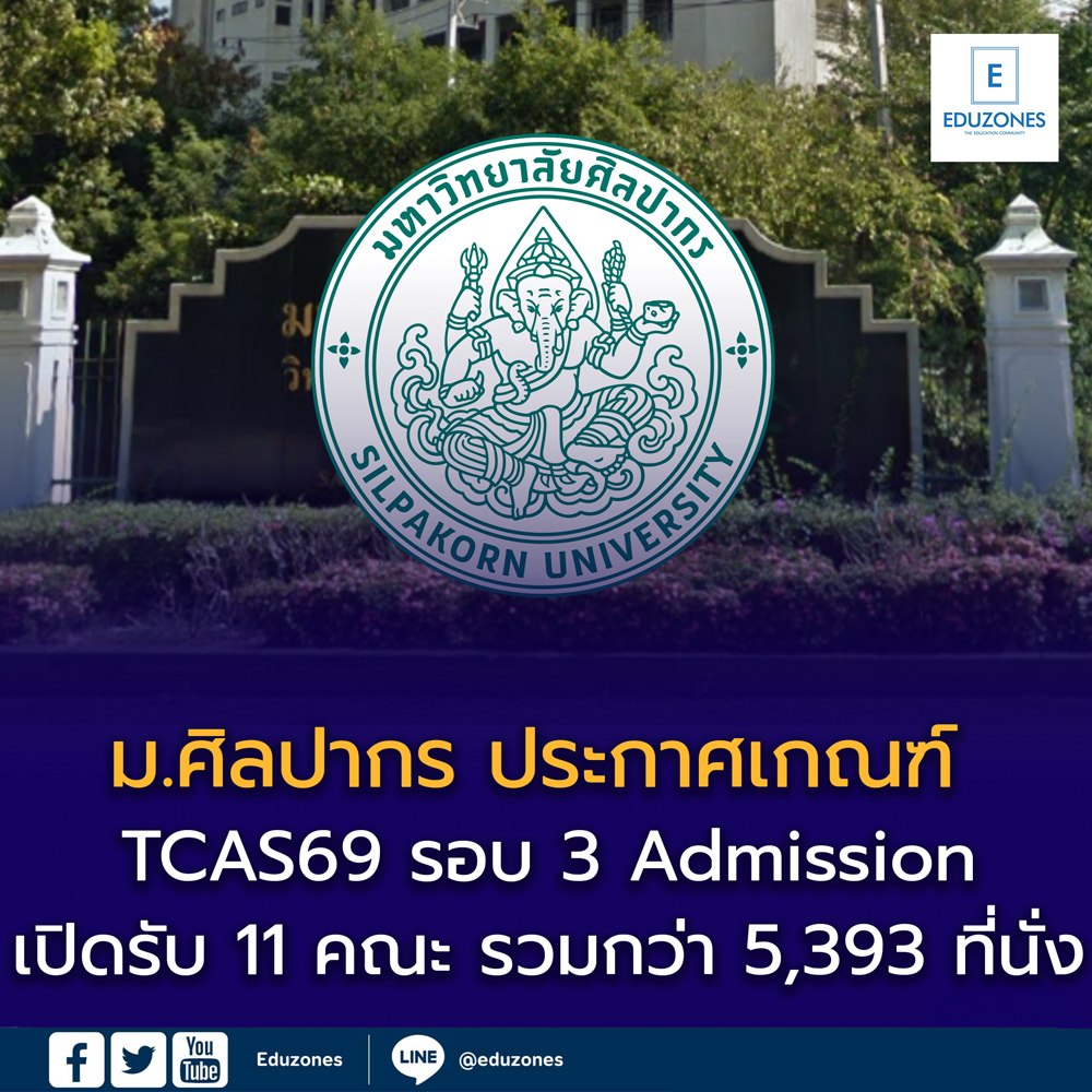 ม.ศิลปากร ประกาศเกณฑ์ “รอบ 3 Admission” — เปิดรับ 11 คณะ รวมกว่า 5,393 ที่นั่ง