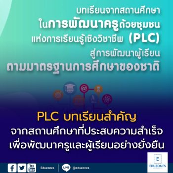 บทเรียนจากสถานศึกษา PLC เส้นทางสู่การพัฒนาครูและผู้เรียนในยุค 4.0