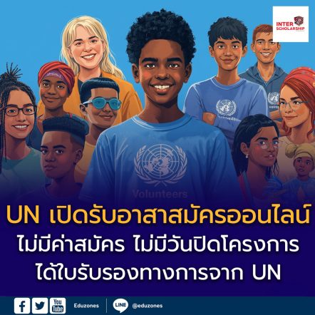 เปิดโอกาสอาสาสมัครระดับโลก สมัครได้จากไทย UN Online Volunteers