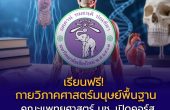 เรียนฟรี! คณะแพทยศาสตร์ มช. เปิดคอร์ส “กายวิภาคศาสตร์มนุษย์พื้นฐาน” เรียนออนไลน์ได้ถึง 31 ก.ค. 2569