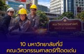 10 มหาวิทยาลัยที่มีคณะวิศวกรรมศาสตร์ที่โดดเด่น | วิเคราะห์หลักสูตร ค่าเทอม และโอกาสอาชีพ