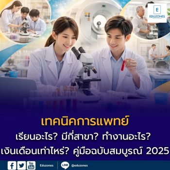เทคนิคการแพทย์ เรียนอะไร? มีกี่สาขา? ทำงานอะไร? เงินเดือนเท่าไหร่? คู่มือฉบับสมบูรณ์ 2025