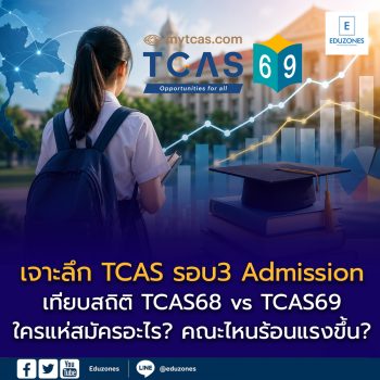 เจาะลึก TCAS รอบ 3 Admission: เทียบสถิติ TCAS68 vs TCAS69 ใครแห่สมัครอะไร? คณะไหนร้อนแรงขึ้น?