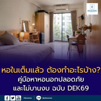 หอในเต็มแล้ว — ต้องทำอะไรบ้าง? คู่มือหาหอนอกปลอดภัยและไม่บานงบ ฉบับ DEK69