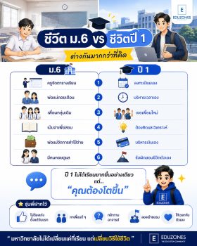ชีวิต ม.6 กับชีวิตปี 1 — ต่างกันมากกว่าที่คิด