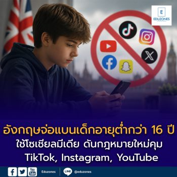 อังกฤษจ่อแบนเด็กอายุต่ำกว่า 16 ปี ใช้โซเชียลมีเดีย ดันกฎหมายใหม่คุม TikTok, Instagram, YouTube หวังลดปัญหาสุขภาพจิต