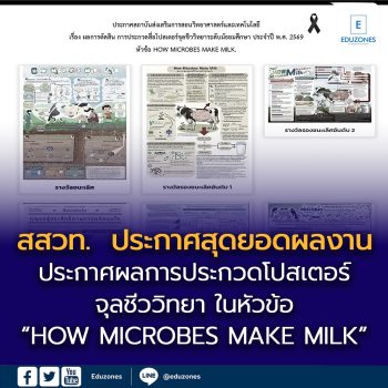 สสวท.  ประกาศสุดยอดผลงานโปสเตอร์จุลชีววิทยา ปี 2569  ถ่ายทอดเรื่องราว “HOW MICROBES MAKE MILK”