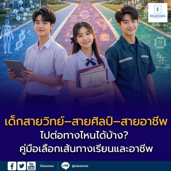 เด็กสายวิทย์–สายศิลป์–สายอาชีพ ไปต่อทางไหนได้บ้าง? คู่มือเลือกเส้นทางเรียนและอาชีพ